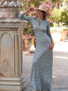 LoveShackFancy Bricken Floral Maxi